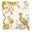 Bird Toile Gold Roller Blind sample image