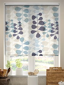 Blooming Meadow Blue Roller Blind thumbnail image