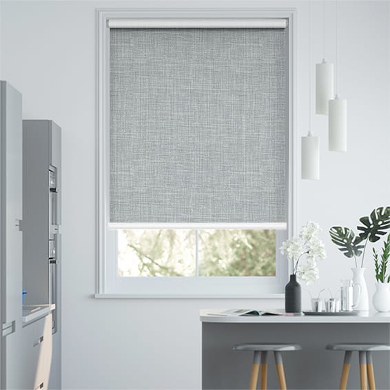 Electric Canali Silver Grey Roller Blind