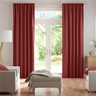 Chalfont Scarlet Curtains Curtains thumbnail image