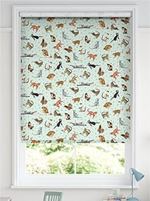 Choices Blue Cats Duck Egg Roller Blind thumbnail image