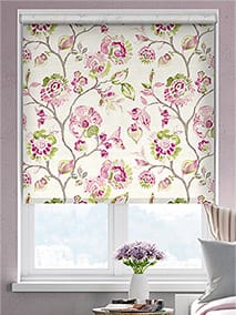 Choices Floral Ink Linen Pink Roller Blind thumbnail image