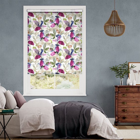 Choices Hadley Linen Blooming Violet Roller Blind