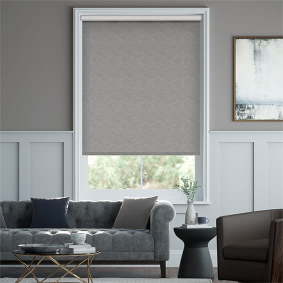 Choices Luxe Chenille Silver Roller Blind