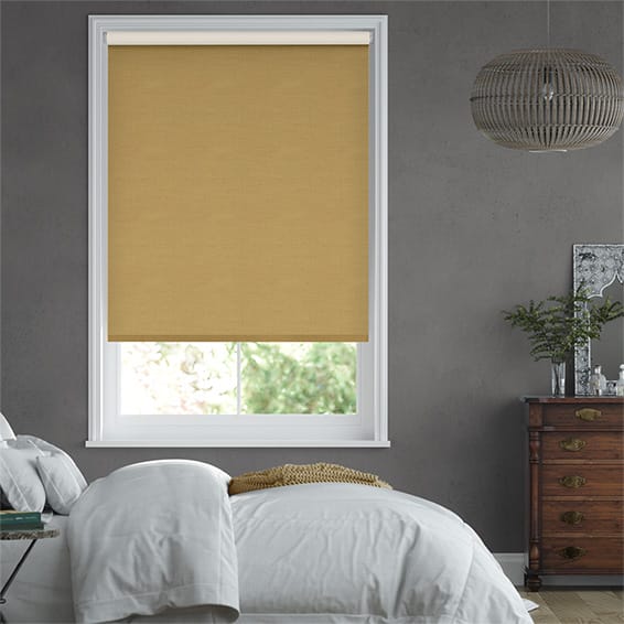 Choices Paleo Linen Mustard  Roller Blind