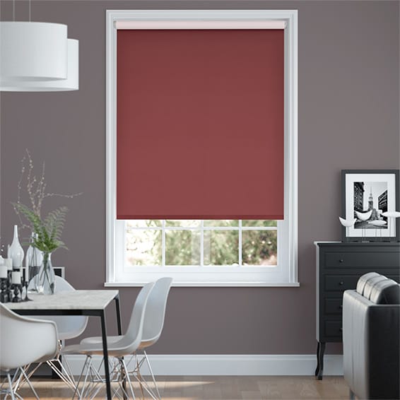 Choices Paleo Linen Strawberry  Roller Blind