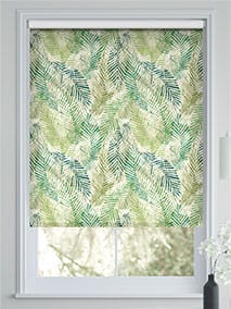 Choices Shadow Leaf Linen Green Roller Blind thumbnail image