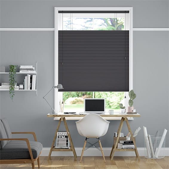 Click2Fit Thermal DuoShade Anthracite Top Down/Bottom Up Pleated Blind