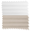 Click2Fit Night & Day Thermal Duo Sheer Latte  Pleated Blind sample image