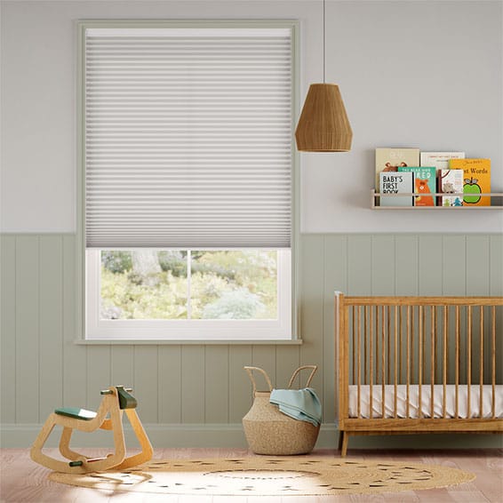 Double Thermal DuoLight Cordless Ash Grey Pleated Blind