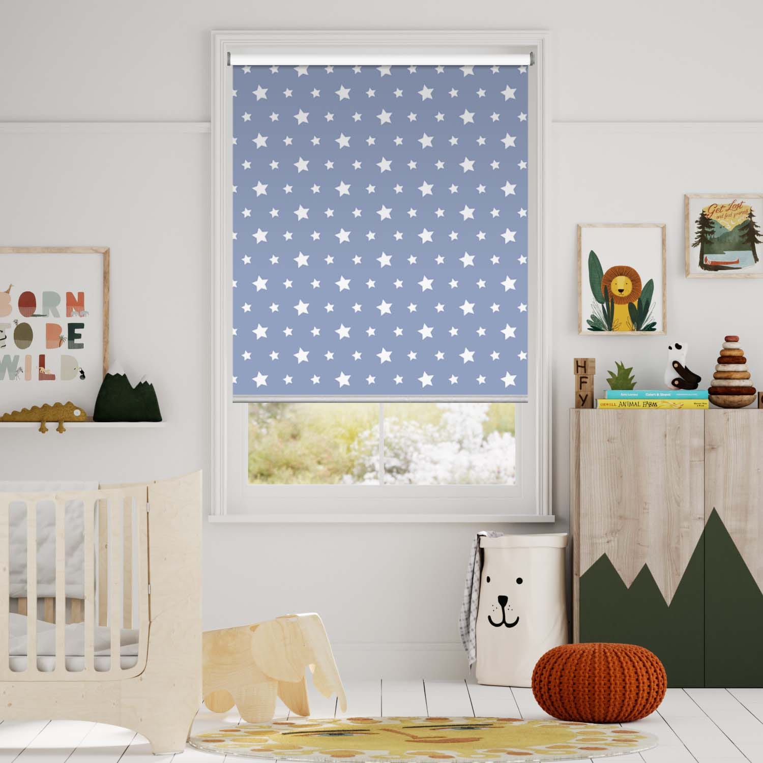 Express Cosmic Blockout Blue Roller Blind