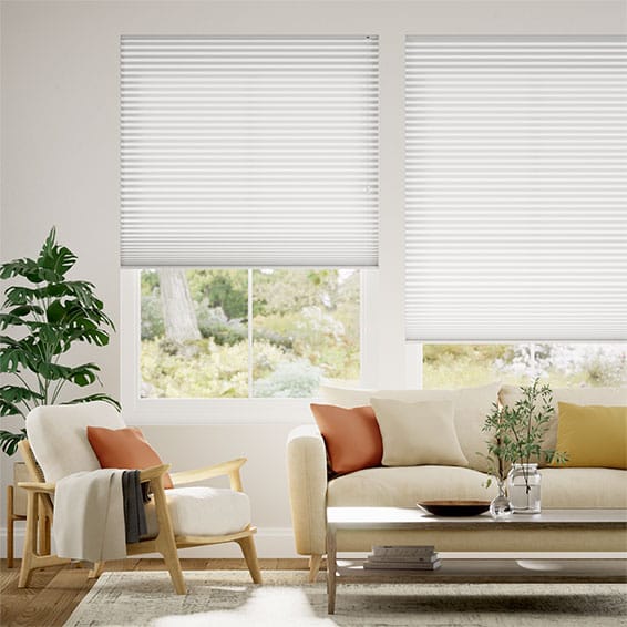 Click2Fit Double Thermal DuoLight Arctic White Pleated Blind