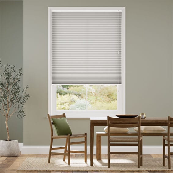 Double Thermal DuoLight Ash Grey Pleated Blind