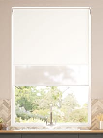 Double Roller Eclipse White Blind Double Roller Blind thumbnail image