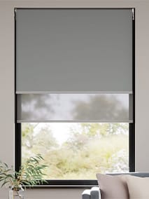 Double Roller Eclipse Mid Grey Blind Double Roller Blind thumbnail image