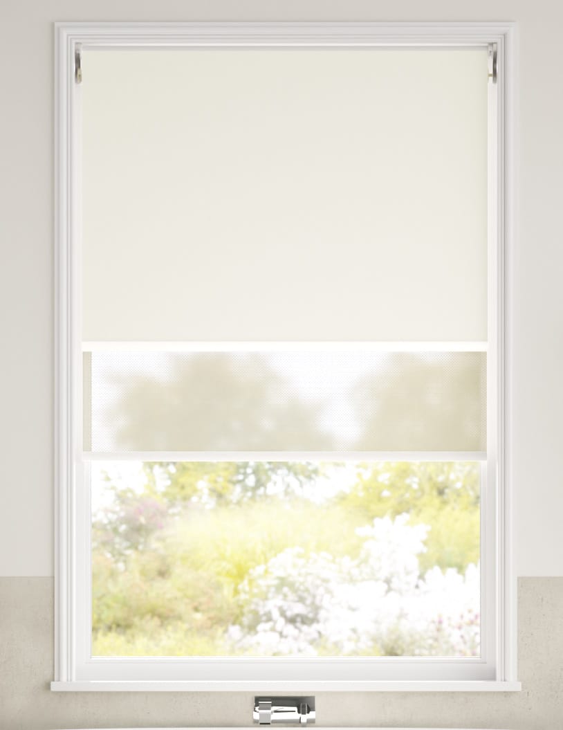 Double Roller Ice White Double Roller Blind thumbnail image