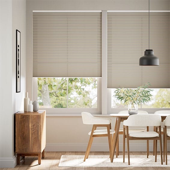 Thermal Duolight Cordless Gainsboro Grey Pleated Blind