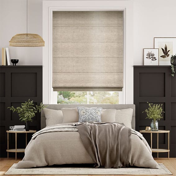 Dupioni Faux Silk Mink Roman Blind