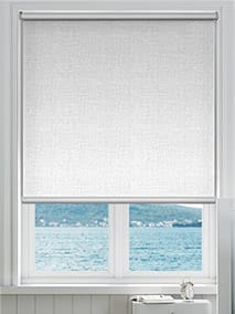Express Twist2Fit Blockout Crystal White Easy Fit Roller Blind thumbnail image