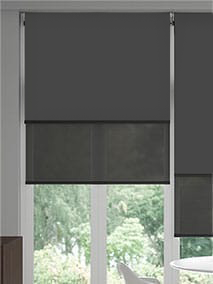 Double Roller Eclipse Iron Grey Blind Double Roller Blind thumbnail image