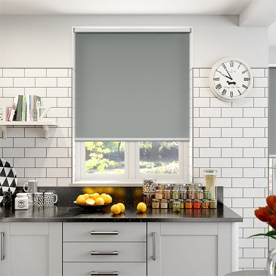 Electric Eclipse Mid Grey Roller Blind
