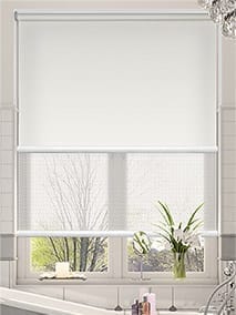 Twist2Fit Double Roller Eclipse White Double Roller Blind thumbnail image