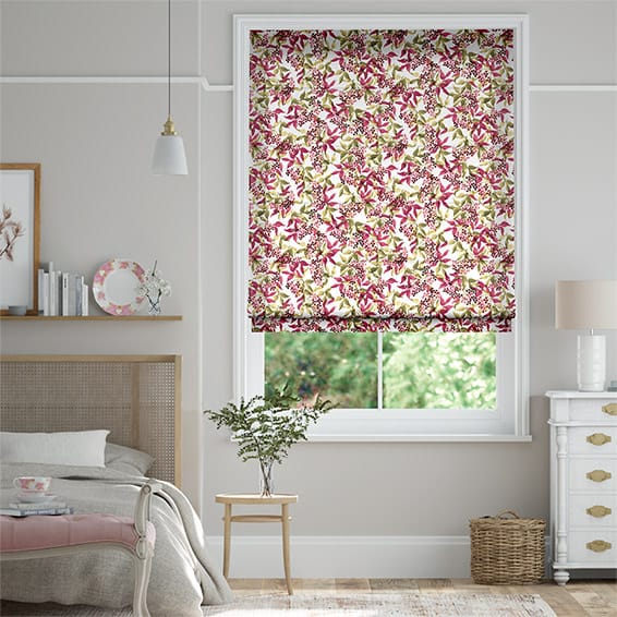 Elderberry Pink Roman Blind