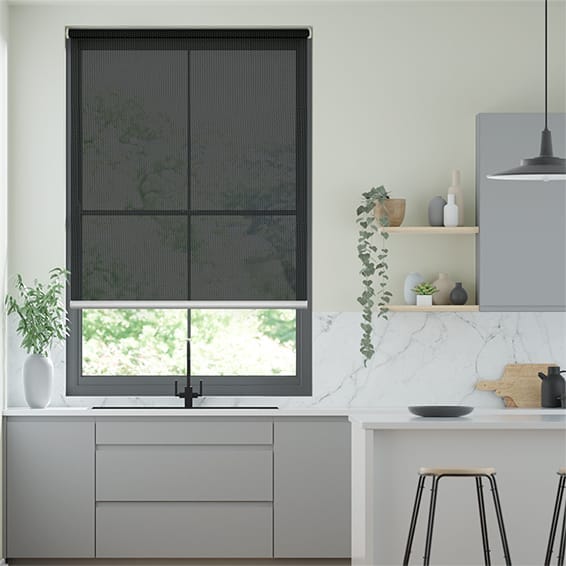 Electric Express Aurora Charcoal Roller Blind