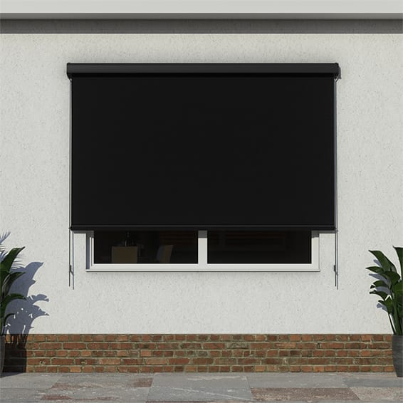 Electric Shade IT Black Outdoor Window Blind