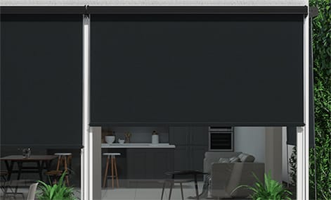 Electric Shade IT Blockout Flint Outdoor Window Blind thumbnail image
