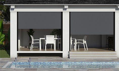 Electric Shade IT Charcoal Outdoor Patio Blind thumbnail image