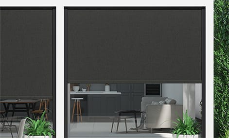 Electric Shade IT Pepper Black and Grey Outdoor Patio Blind thumbnail image