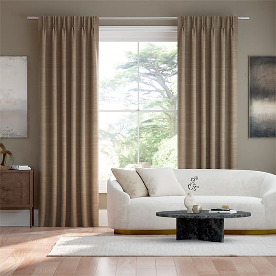 Annapolis French Luxury Designer Satin Curtain - Beige and Blue – Discover  Curtains