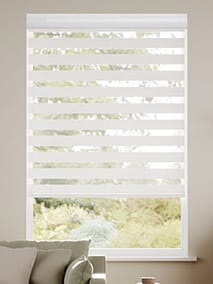 Electric Zebra Luxe Pearl White Enjoy Roller Blind thumbnail image