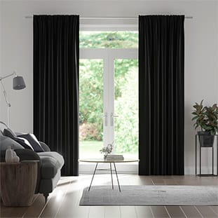 Eternity Linen Charcoal Curtains Curtains thumbnail image
