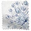 Floral Breeze Bluegrey Roman Blind sample image