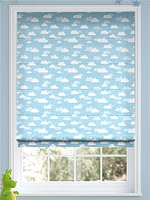 Fluffy Clouds Blue Roman Blind thumbnail image
