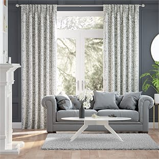 Garden Flowers Grey Curtains Curtains thumbnail image