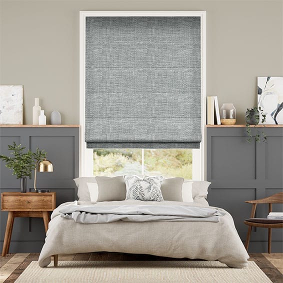 Harlow Midnight Blue Roman Blind