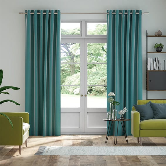 Harrow Caribbean Blue Curtains