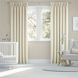 Hearts Pale Stone Curtains thumbnail image