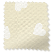 Hearts Pale Stone Curtains sample image