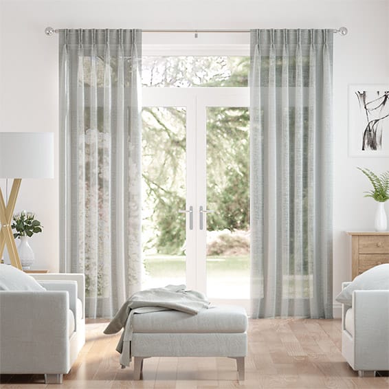 Ionian Sheer Fossil Grey Curtains
