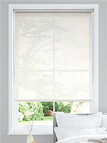 Lacis Woven White Roller Blind thumbnail image