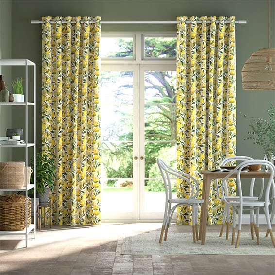 Lemons Yellow Curtains