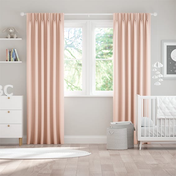 Leyton Pale Pink Curtains