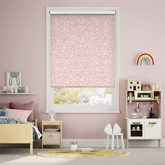 Choices Love Rose Pink Roller Blind