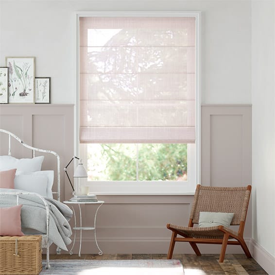 Thea Rose Quartz Roman Blind