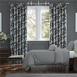 Madelyn Linen Onyx Curtains thumbnail image