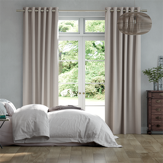 Malvern Woven Grey Curtains